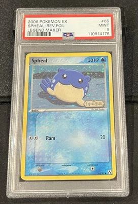 Pokémon Spheal 65/92 - Reverse Holo Stamped - EX Legend Maker 2006 - PSA 9 MINT - Image 1 of 4