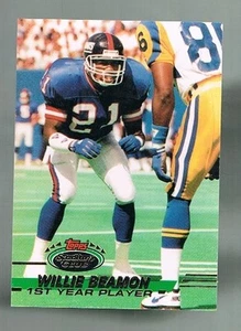 WILLIE BEAMON #533 GIANTS RC Northern Iowa 1993 topps Stadium club High Number - Picture 1 of 1