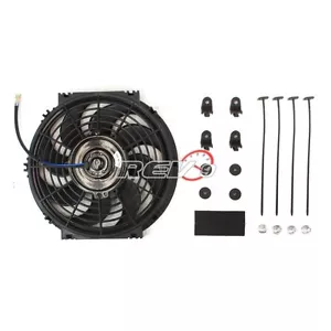 REV9 Power Universal 14" Electric Radiator Slim Fan with fittings and brackets - Bild 1 von 3