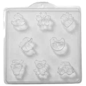Assorted Children's Soap/Bath Bomb Mould - 4 Cavity - Picture 1 of 1