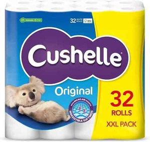 Cushelle Original Toilet Paper | 32 Rolls XXL Pack | 2 ply | Free Delivery 📫 - Picture 1 of 5