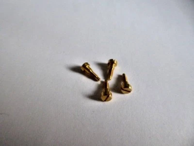 BA BOLTS LTD S1012 HORNBY TRIANG Rear Bogie Pony Screws Brass ( Quantity 4 )