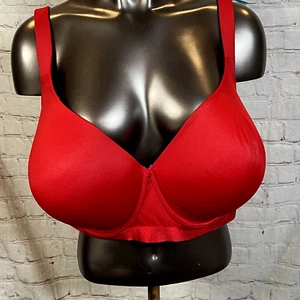 Ambrielle Rumba Red Balconette Full Coverage Underwire Bra 46H NWT - Picture 1 of 7