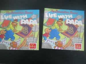 The Berenstain Bears "Two Mint Unopened Life with Papa Books" 1990 McDonald's - Picture 1 of 4