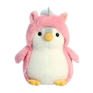 Aurora - Pingüino Pompón - 7" Unicornio Juguete Peluche - Imagen 1 de 4