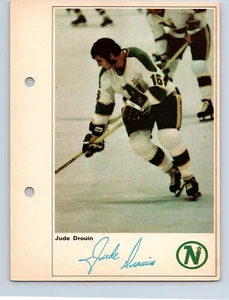 VINTAGE HOCKEY PHOTO 1970 SUN LIFE ACTION PLAYERS MINNESOTA JUDE DROUIN - Picture 1 of 2