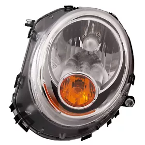 Headlight Driver Left Halogen w/ Yellow Fits 07-2013 Mini Cooper S - Foto 1 di 5
