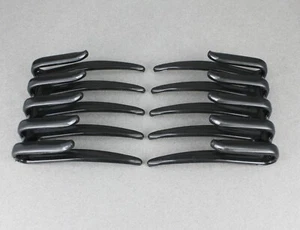 Black set 2 interlocking hair crab claw combs accessory side clip updo twist - Picture 1 of 8