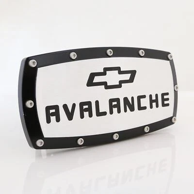 Cubierta de enganche de remolque Chevrolet Avalanche Billet (ajuste negro sobre cromo) Foto 1 de 4