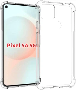 Case for Google Pixel 5A 5G Clear TPU Four Corners Protective Cover Transparent - Picture 1 of 7