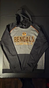 Cincinnati Bengals Fanatics Mens XL Black/Gray Hoodie Pullover Sweatshirt - Picture 1 of 9