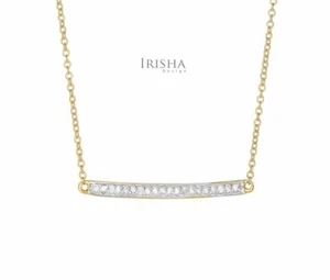 0,20ct. ECHTER DIAMANT MINIMALISTISCHES STAB DESIGN THANKSGIVING GESCHENK ANHÄNGER HALSKETTE... - Bild 1 von 3