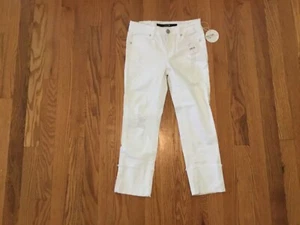 Joe's Jeans Girl's White Cropped Jeans Size 10 - Picture 1 of 2