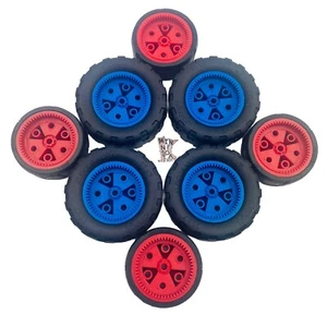 Modern Meccano Erector Set Parts Tires Red/Blue 11X7 - Replacement Parts - Picture 1 of 5