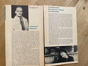 Unterwegs V. Rosow Deutsches Theater Berlin Kammerspiele Programmheft 1964 DDR - Bild 1 von 3