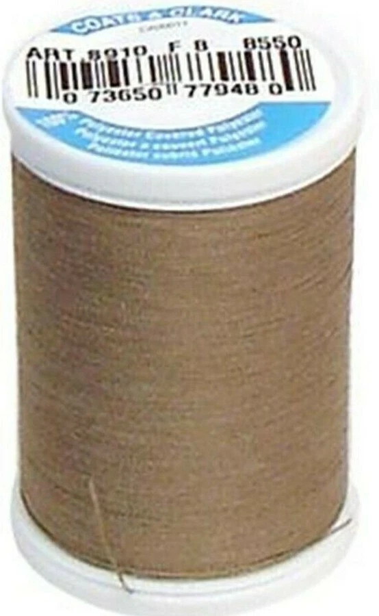 Coats & Clark ~ Dual Duty All Purpose Thread, 250 yd ~ (S910-8550 - Taupe Clair) - Image 1 of 1