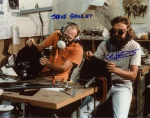 STEVE GAWLEY LORNE PETERSON DUAL SIGNED 11x14 PHOTO ILM STAR WARS BECKETT BAS - Picture 1 of 4
