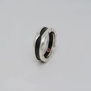 Bvlgari B-Zero 1 Save the Children Ring in 925 er Silber / Keramik Gr. 58 - Bild 1 von 5