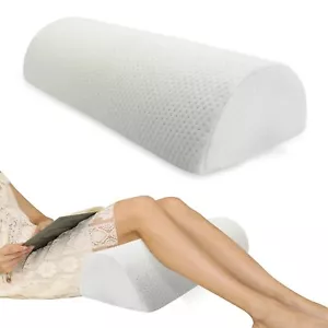 Memory Foam Half Moon Bolster Pillow for Side Sleepers Knee Leg Bed Pillow - Picture 1 of 6