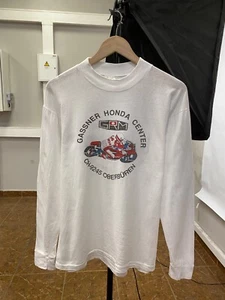 🇨🇭 Vintage 90s Honda Switzerland Gassner Racing Long Sleeve size M color white - Picture 1 of 8