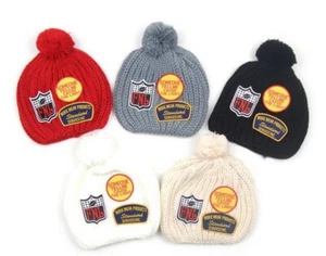 Toddler Kids Baby Boy Girl Fur Pom Hat Winter Warm Knit Bobble Beanie Cap Scarf - Bild 1 von 12