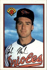 1989 Bowman Baltimore Orioles Baseball Card #8 Bob Melvin