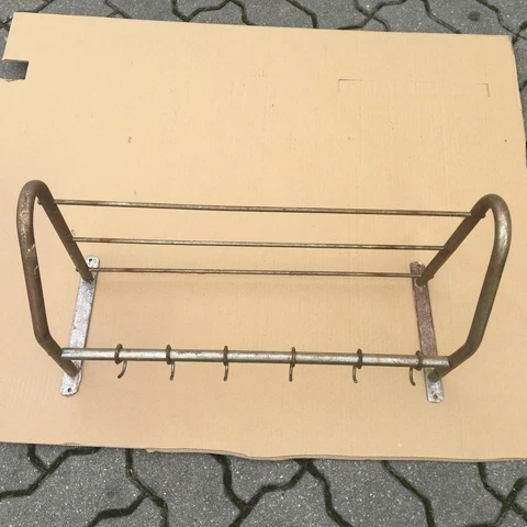 Vintage KOVONA Tubular Metal Shelf Rack Slezak Mid Century 30s Cover