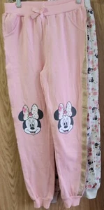 2 Pairs Disney Girls Minnie Mouse Jogger Sweatpants~Size 12  - Picture 1 of 7