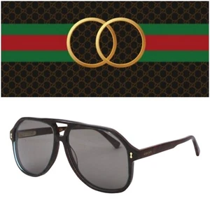 Gafas de Sol Gucci GG1042S 003 Brown Blue Grey nuevas - Imagen 1 de 11