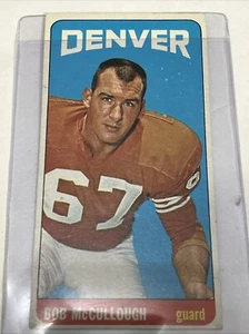 1965 Topps Football #58 Bob McCullough Denver Broncos - Picture 1 of 8