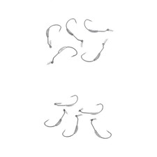 10 Stück Gewichtete Angelhaken Twistlock-Zentrierstiftfeder