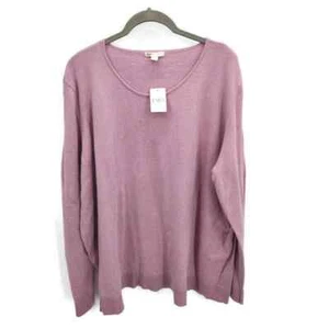 NWT Cato Pink cold shoulder sweater in size 26/28 Classic - Picture 1 of 4