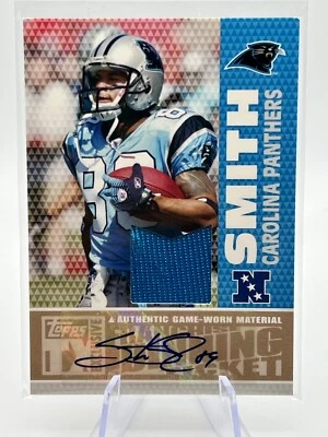 2007 Topps TX  3/10 Steve Smith Franchise Winning Ticket Auto Relic - Panthers - Image 1 of 2