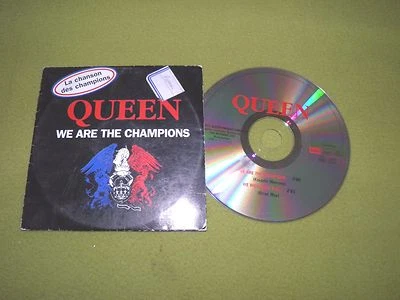 Queen "La Chanson Des Champions" We Are The Champions RARE France Only Cardboard Foto 1 de 2