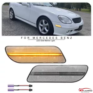 For 97-04 Mercedes Benz SLK-Class R170 CLK W208 Front Amber LED Side Marker Lamp - Bild 1 von 14