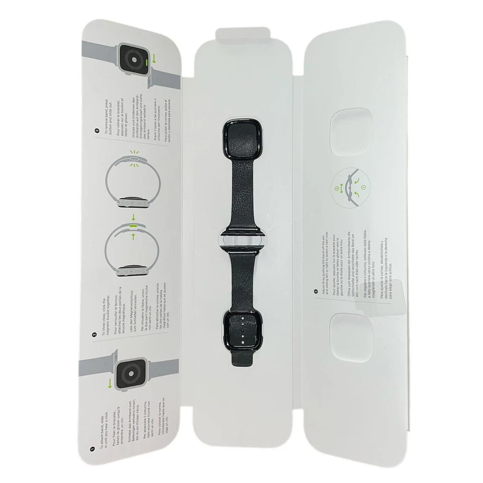 Apple iWatch Cuero Moderno Hebilla Banda 41mm 40mm 38mm Serie 9 8 7 6 5 4 3 2 SE Foto 1 de 1