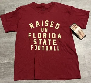 FSU Florida State Seminoles "Raised on" - Youth Medium nuovo con etichetta - Foto 1 di 1