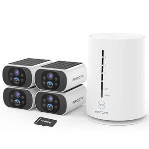 ARCCTV 4MP 4-Kamera-Set Überwachungskamera Aussen Akku Set Home Hub 64GB - Bild 1 von 16