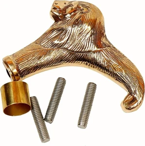 Nautical Brass Walking Stick Handle Lion Head Only Handle Vintage Gift for Men - Picture 1 of 4