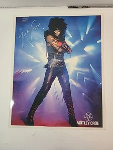 Vintage 80's Freezz Frame Motley Crue Nikki Sixx 8x10 Series - Picture 1 of 9