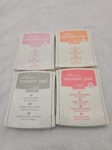 Classic Stampin' Pad LOT of 4 River Rock Pumpkin Pie Wild Wasabi Sealed! - Picture 1 of 2
