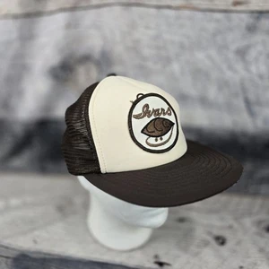 Vintage Ivars Hat Cap brown Snapback Mesh Trucker Hat Seattle Keep Clam Seafood - Picture 1 of 17