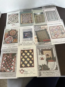 11 Nuevo Lote Mixto de Patrones Artesanales de Costura de Edredón Varias Marcas y Temas #2 - Imagen 1 de 12
