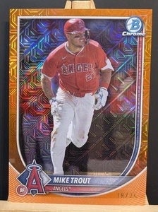 2025 Topps Bowman Chrome Mike Trout Mojo Refractor 18/25 🔥 - Bild 1 von 1
