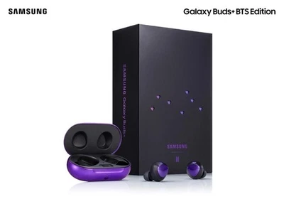 Auriculares y tarjetas fotográficas inalámbricos Samsung Galaxy Buds+ edición BTS nuevos Foto 1 de 4