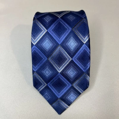 Concepts By Claiborne синий ручной работы 100% шелк мужской галстук с бриллиантовыми акцентами - Изображение 1 из 3