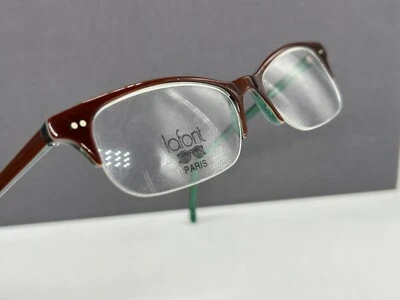 Monturas de gafas Lafont para mujer marrón cuadradas ovaladas media borde precio original: 228 € Foto 1 de 4