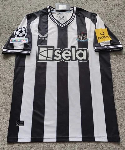 Newcastle United 2023/2024 Home Soccer Jersey UCL W custom name Cover