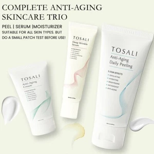 Tosali Anti-Aging Facial Skincare Set 3 piece hydrate, anti-wrinkle, moisturize - Picture 1 of 8