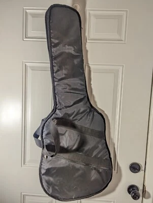 TKL Padded Black Zipper Guitar Soft Case Backpack Strap 39L  - Imagem 1 de 3